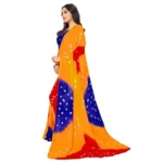 Women's Chiffon Saree (Mustard ,5-6Mtrs)