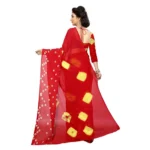 Women's Chiffon Saree (Red ,5-6Mtrs)