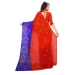 Women's Chiffon Saree (Red ,5-6Mtrs)