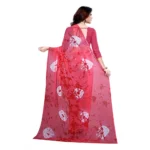 Women's Chiffon Saree (Pink ,5-6Mtrs)