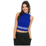 Women's Polyester, Knitting Western Wear Tops (Royal Blue)