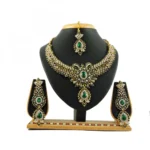 Women's Alloy Necklace set (Green)