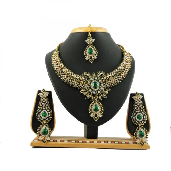 Women's Alloy Necklace set (Green)