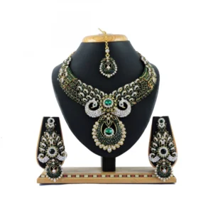 Women's Alloy Necklace set (Green)