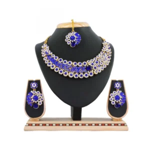 Women's Alloy Necklace set (Blue)