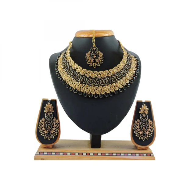 Women's Alloy Necklace set (Black)