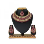 Women's Alloy Necklace set (Pink)