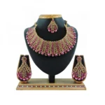 Women's Alloy Necklace set (Pink)