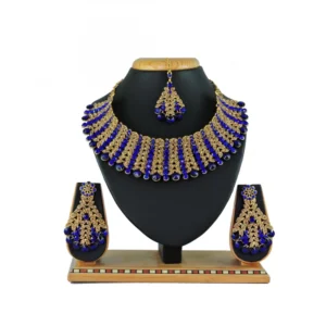 Women's Alloy Necklace set (Blue)