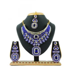 Women's Alloy Necklace set (Blue)