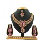 Women's Alloy Necklace set (Pink)