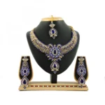 Women's Alloy Necklace set (Blue)