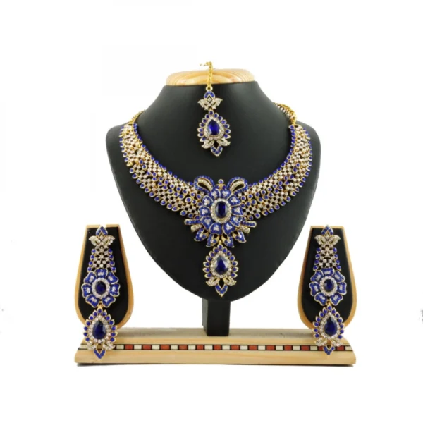 Women's Alloy Necklace set (Blue)