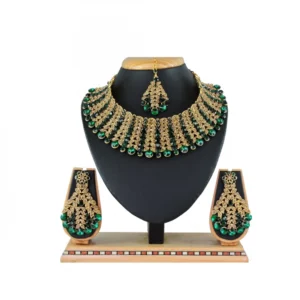 Women's Alloy Necklace set (Green)