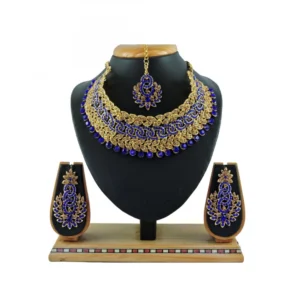 Women's Alloy Necklace set (Blue)