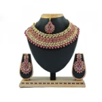 Women's Alloy Necklace set (Pink)