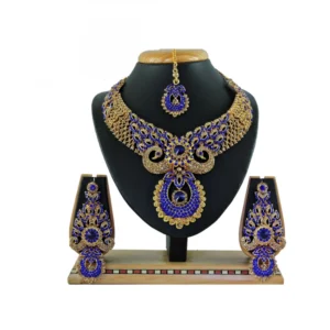 Women's Alloy Necklace set (Blue)