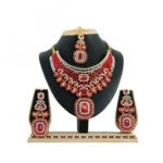 Women's Alloy Necklace set (Red)