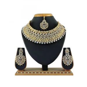 Women's Alloy Necklace set (White)