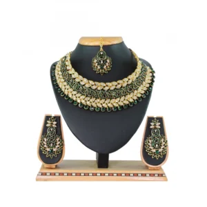 Women's Alloy Necklace set (Green)