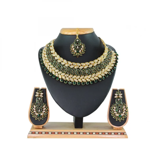 Women's Alloy Necklace set (Green)