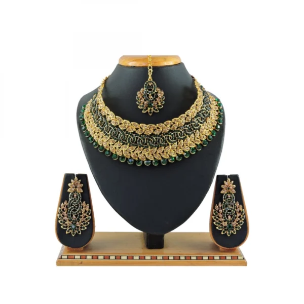 Women's Alloy Necklace set (Green)