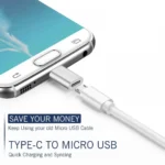 Pack Of_5 Type_C To Micro Usb Adapter With 3.1 _ Support'S Otg And Data Transfer (Color: Assorted)