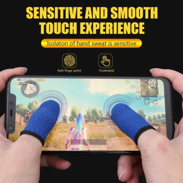 Pack Of_5 Pubg Game Touchscreen Finger Sleeves (Color: Assorted)