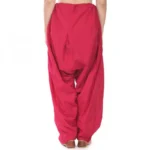 Women's Cotton Solid Patiyala (Color:Rani Pink)