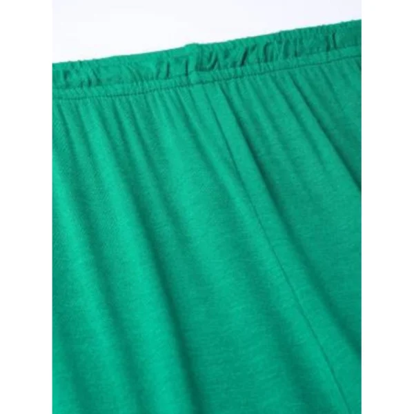 Women's Cotton Leggings (Color:Sea  Green)