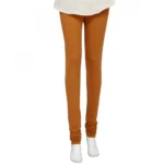 Women's Cotton Leggings (Color:Light Brown)