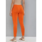 Women's Cotton Leggings (Color:Orange)
