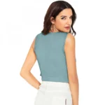 Women's 95% Polyester 5% Spandex Western Wear Tops (Pista)