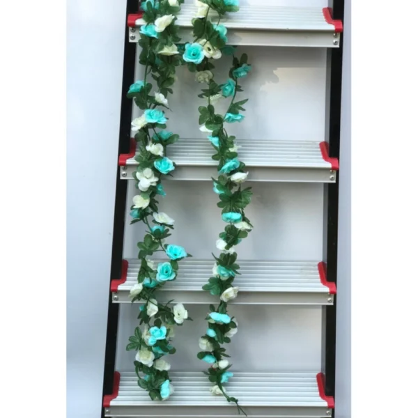 Artificial Rose Vine Flowers Plants Artificial Flower Creeper Hanging Rose For Home Decoration (Color: Multi, Material: Silk Polyester)