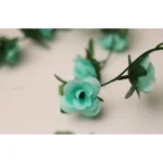 Artificial Flower Creeper Hanging Rose Garland For Home Decoration (Color: Blue, Material: Silk Polyester)