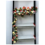 Artificial Rose Vine Flowers Plants Artificial Flower Creeper Hanging Rose For Home Decoration (Color: Multi, Material: Silk Polyester)
