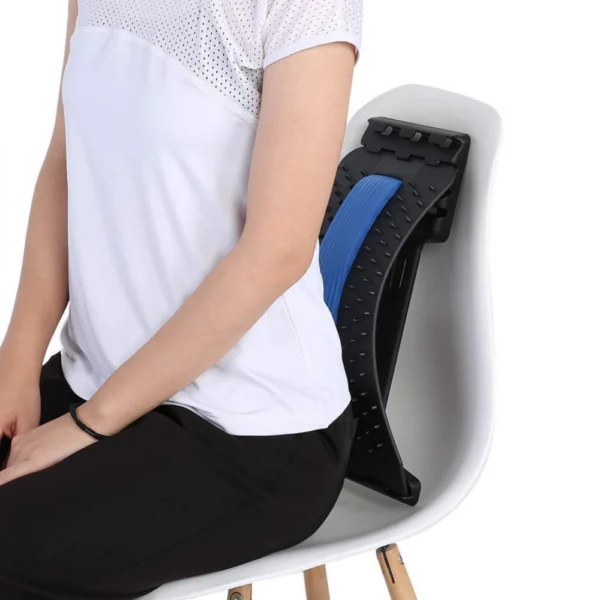 Magic Back Support Device Lower and Upper Muscle Pain Relief Multi-Level Lumbar Spine Stretching Massager (Color: Assorted)