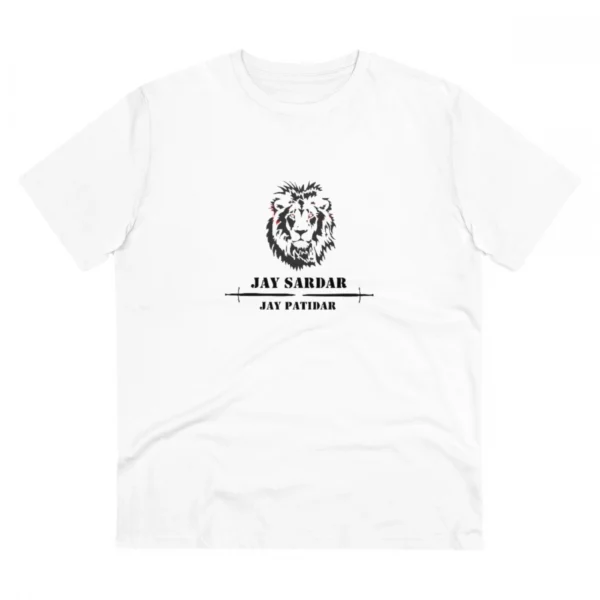 Men's PC Cotton Jay Sardar Printed T Shirt (Color: White, Thread Count: 180GSM)