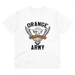 Men's PC Cotton Cricket Design Printed T Shirt (Color: White, Thread Count: 180GSM)