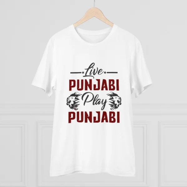 Men's PC Cotton Cricket Design Printed T Shirt (Color: White, Thread Count: 180GSM)
