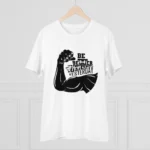 Men's PC Cotton Be Beter Than Yesterday Printed T Shirt (Color: White, Thread Count: 180GSM)