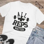 Men's PC Cotton All Reps Matter Printed T Shirt (Color: White, Thread Count: 180GSM)
