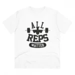 Men's PC Cotton All Reps Matter Printed T Shirt (Color: White, Thread Count: 180GSM)