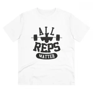 Men's PC Cotton All Reps Matter Printed T Shirt (Color: White, Thread Count: 180GSM)