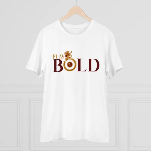 Men's PC Cotton Cricket Design Printed T Shirt (Color: White, Thread Count: 180GSM)