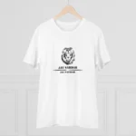 Men's PC Cotton Jay Sardar Printed T Shirt (Color: White, Thread Count: 180GSM)