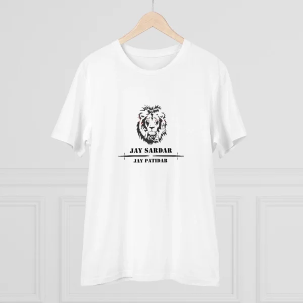 Men's PC Cotton Jay Sardar Printed T Shirt (Color: White, Thread Count: 180GSM)