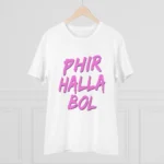 Men's PC Cotton Cricket Design Printed T Shirt (Color: White, Thread Count: 180GSM)