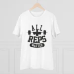 Men's PC Cotton All Reps Matter Printed T Shirt (Color: White, Thread Count: 180GSM)
