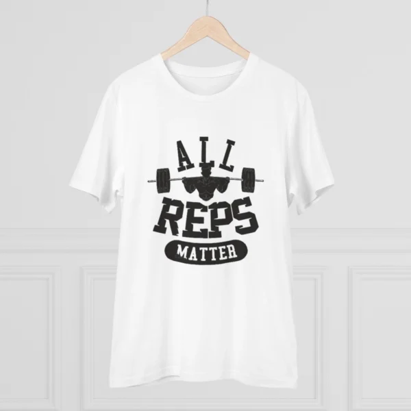 Men's PC Cotton All Reps Matter Printed T Shirt (Color: White, Thread Count: 180GSM)